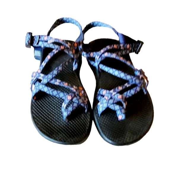 Chacos Womens ZX2 Women's Sport Classic Hiking Sandals Size 10 Blue and Orange - Picture 2 of 7